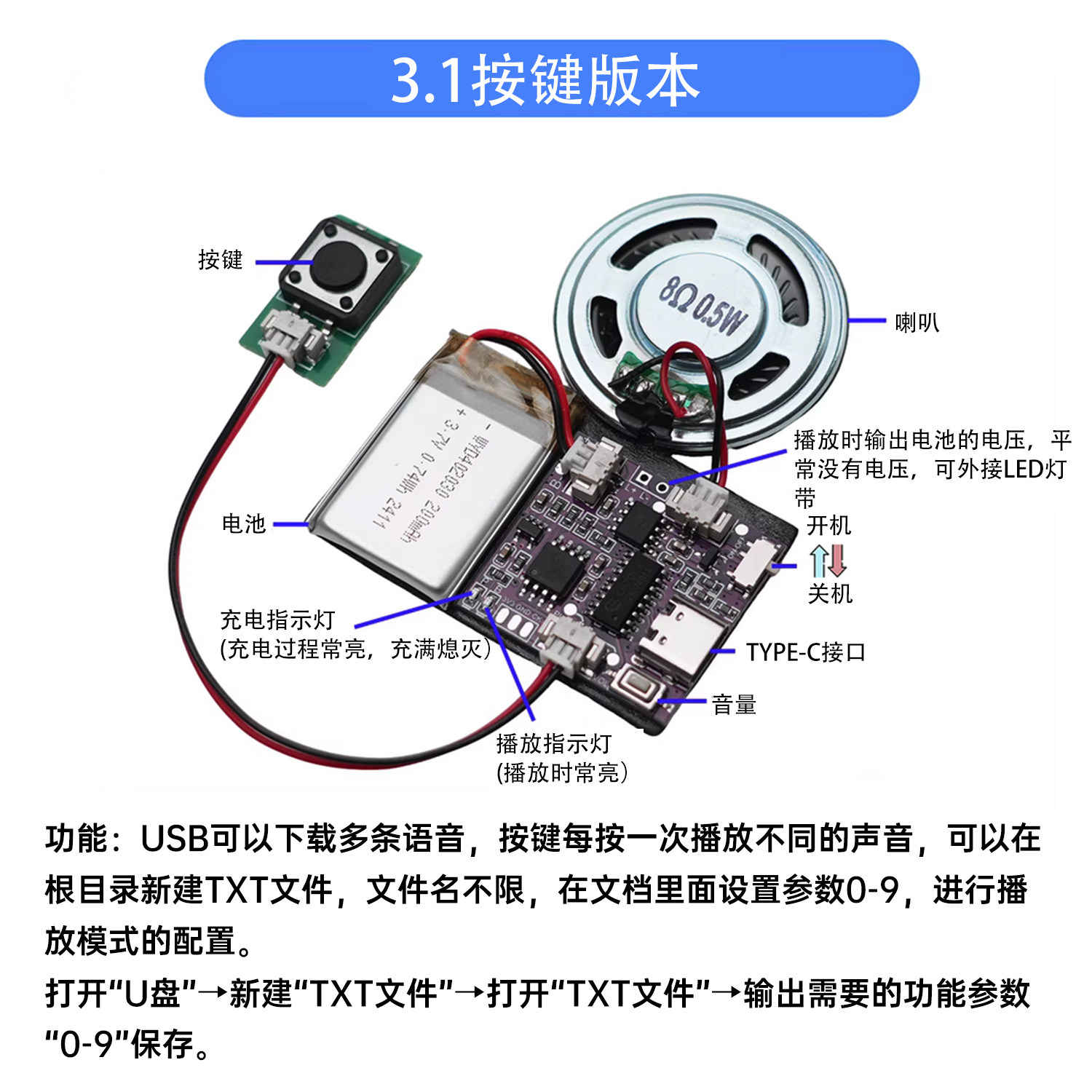Audio Music To Download - MP3 Download Voice Module Recordable Audio