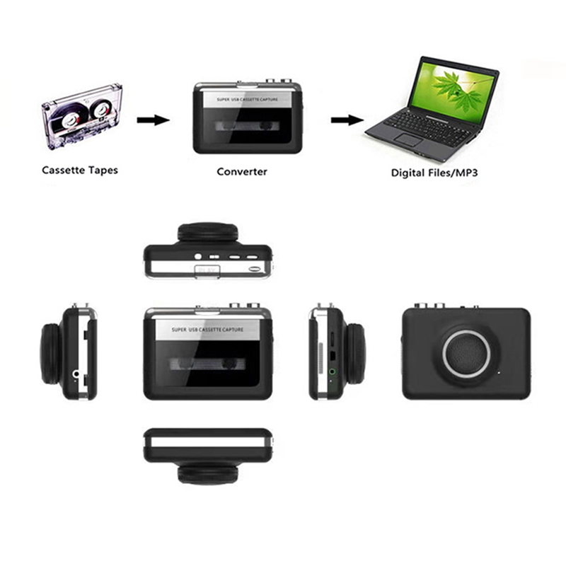 Portable Stereo USB Cassette P - Audio Music Converter To Mp3 ulasan dan harga
