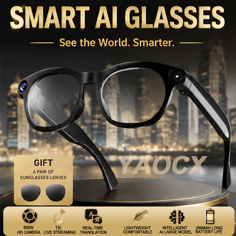 NEW CY03 Smart Glasses 800W HD - Audio Music To Video Ai ulasan dan harga