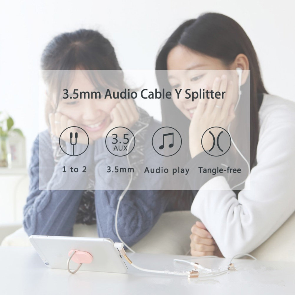 Dual 3.5mm Audio Line Aux Spli - Audio Music Free Online ulasan dan harga