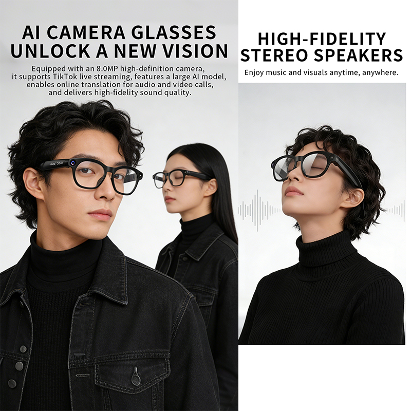 2026 Smart Glasses 800W Camera - Audio Music Free Online ulasan dan harga