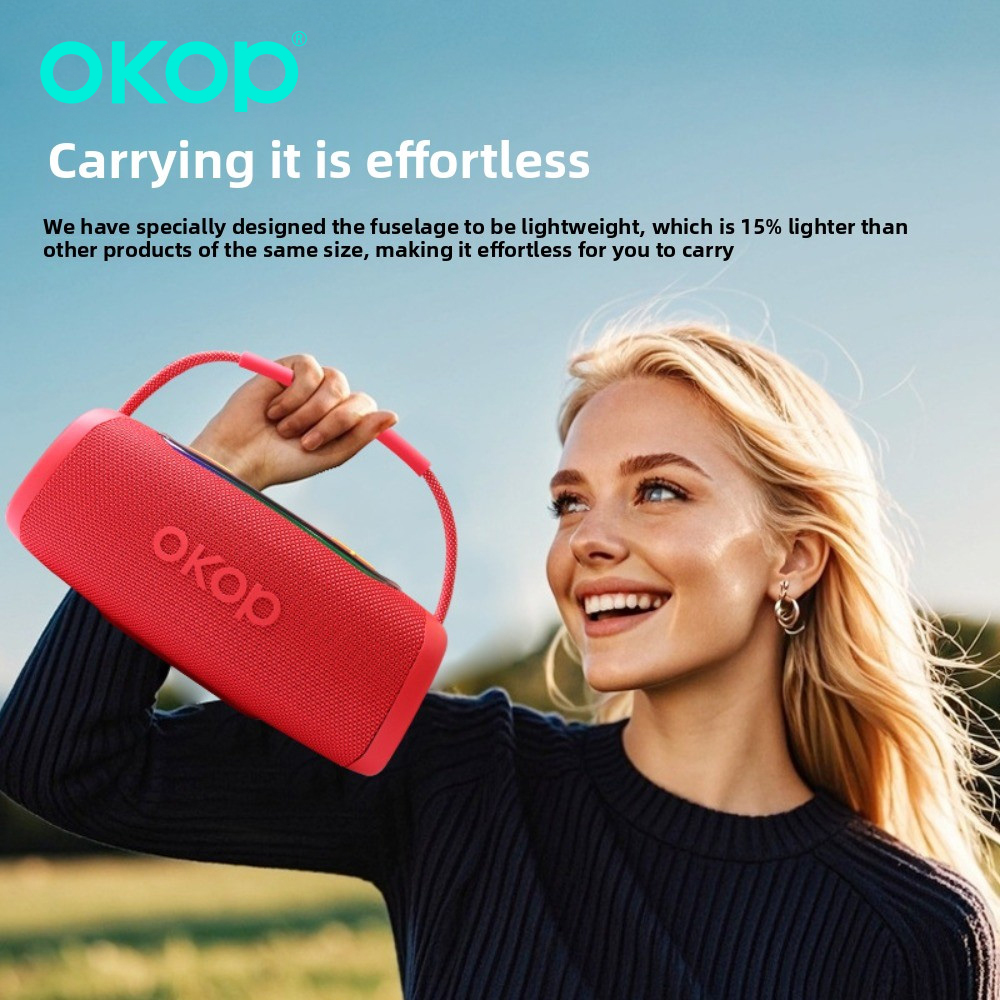 OKOP Bluetooth Speaker,Portabl - Audio Music To Video Ai ulasan dan harga