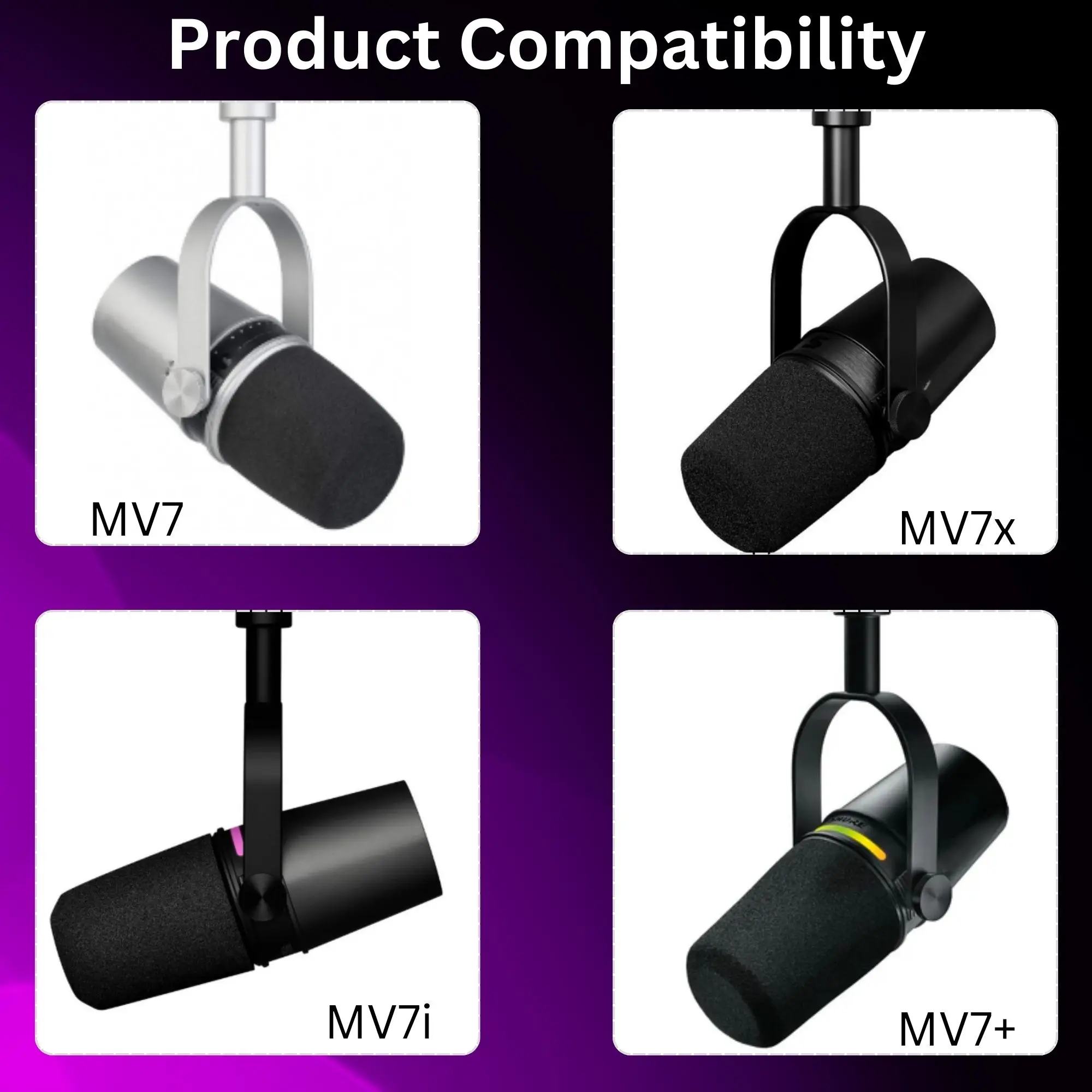 MV7 Foam for Shure MV7, MV7i,  - Recording Pop Filter ulasan dan harga