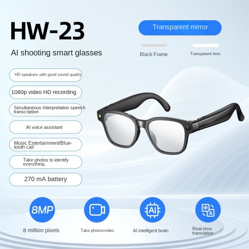 AI Smart Glasses 800W Camera M - Audio Music To Video Ai ulasan dan harga