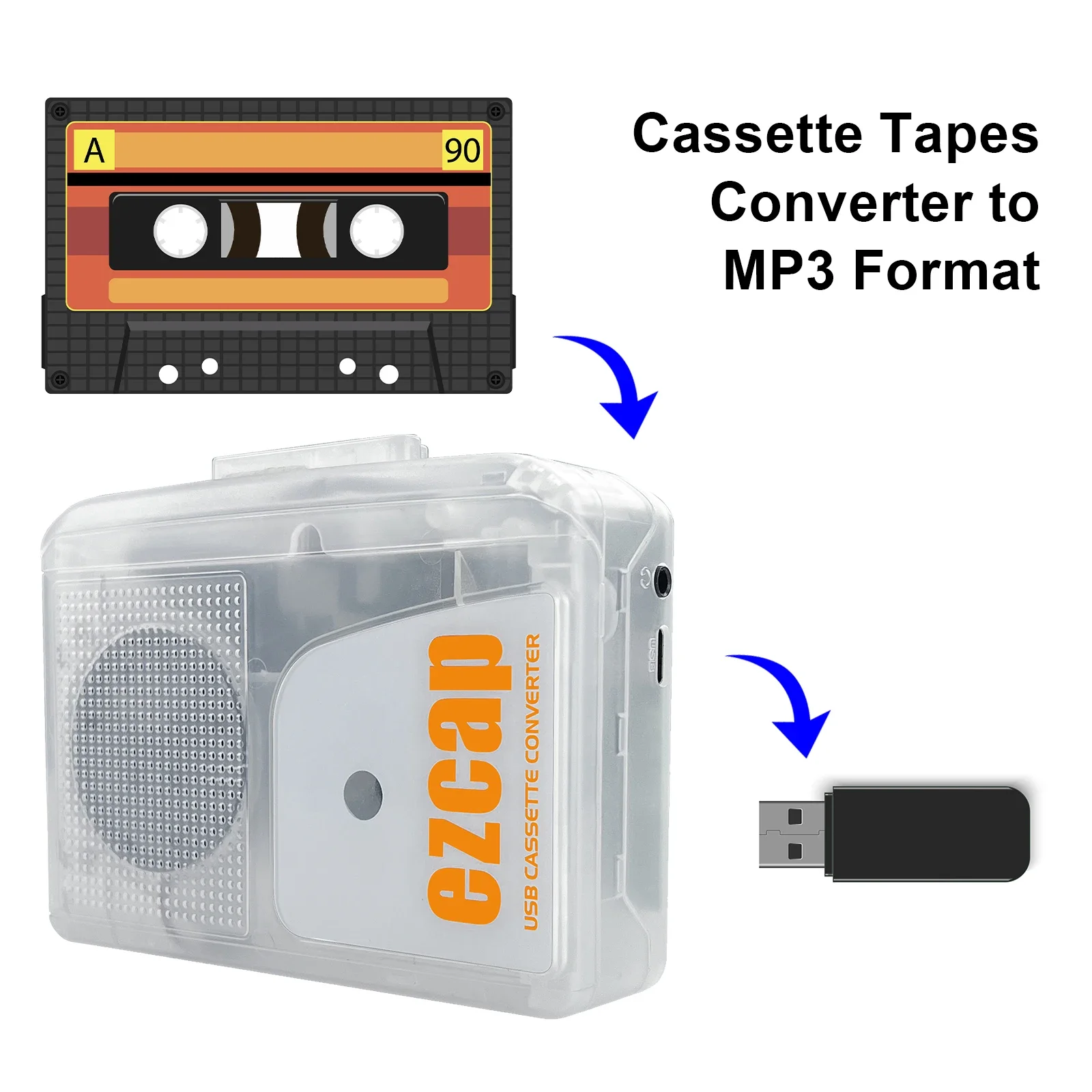 New EZCAP249 USB Cassette Play - Audio Music Converter To Mp3 ulasan dan harga