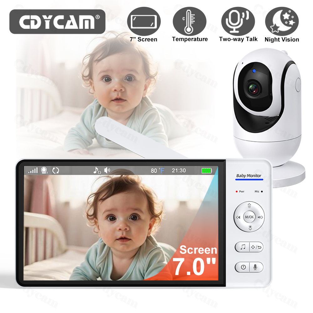 7 Inch Video Baby Monitor Nigh - Audio Music Videos ulasan dan harga