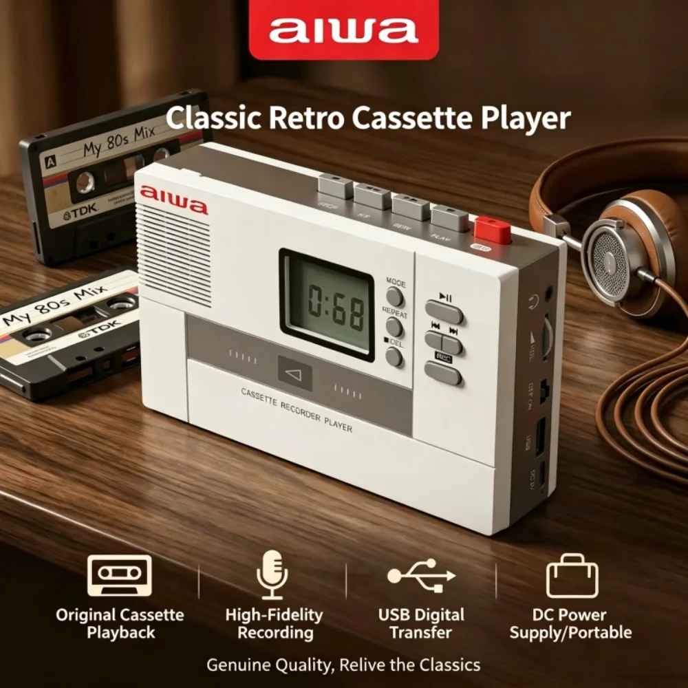 Retro Portable Cassette Player - Audio Music Converter To Mp3 ulasan dan harga