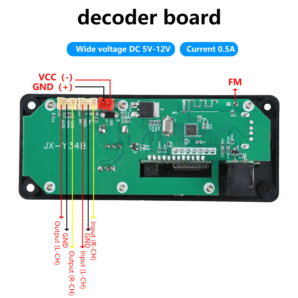 DC 5-12V MP3 Audio Decoder Mod - Audio Music Converter To Mp3 ulasan dan harga