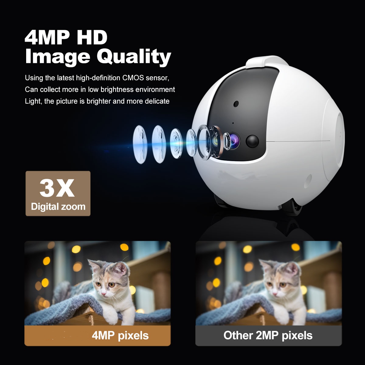 Pet Camera Robot 4MP Pet Compa - Audio & Music Xbox ulasan dan harga